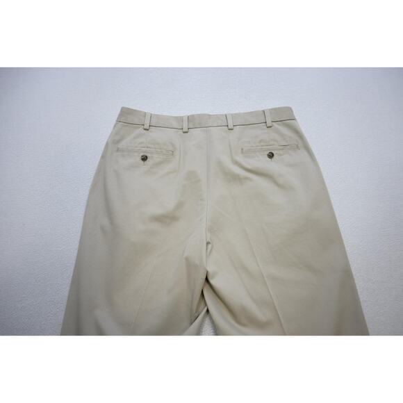 Brooks Brothers Clark Advantage Chino Khaki Pants Beige Mens 36 x 34 - Picture 10 of 10